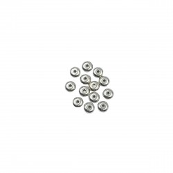 Χάντρες Ακρυλικές 5x2mm (50 τεμ) - Ασημί