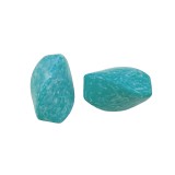 Χάντρες Ακρυλικές 32x21mm (12 τεμ) - Τυρκουάζ