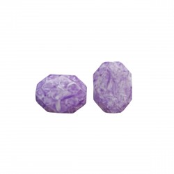 Χάντρες Ακρυλικές 25x19mm (12 τεμ) - Μωβ