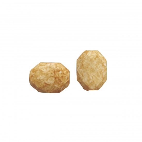 Χάντρες Ακρυλικές 25x19mm (12 τεμ) - Καφέ