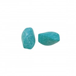 Χάντρες Ακρυλικές 23x18mm (12 τεμ) - Τυρκουάζ