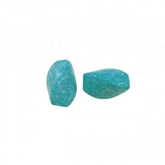 Χάντρες Ακρυλικές 23x18mm (12 τεμ) - Τυρκουάζ