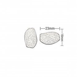 Χάντρες Ακρυλικές 23x18mm (12 τεμ) - Τυρκουάζ