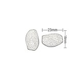 Χάντρες Ακρυλικές 23x18mm (12 τεμ) - Φούξια Χάντρες Ακρυλικές 23x18mm (12 τεμ) - Φούξια