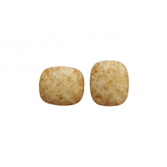 Χάντρες Ακρυλικές 23x20mm (12 τεμ) - Καφέ