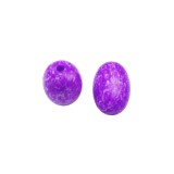 Χάντρες Ακρυλικές 25x16mm (12 τεμ) - Μωβ