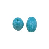 Χάντρες Ακρυλικές 25x16mm (12 τεμ) - Τυρκουάζ