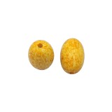 Χάντρες Ακρυλικές 25x16mm (12 τεμ) - Κίτρινο
