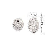 Χάντρες Ακρυλικές 25x16mm (12 τεμ) - Κίτρινο