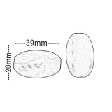Χάντρες Ακρυλικές 39x20mm (10 τεμ) - Τυρκουάζ Χάντρες Ακρυλικές 39x20mm (10 τεμ) - Τυρκουάζ