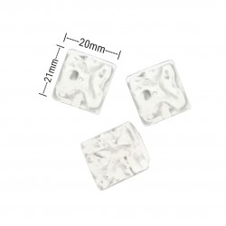 Χάντρες Ακρυλικές 21x20mm (12 τεμ) - Κίτρινο