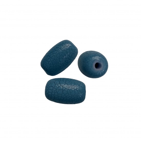 Χάντρες Ακρυλικές 27x17mm (10 τεμ) - Μπλε