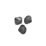 Χάντρες Ακρυλικές 14x14mm (15 τεμ) - Μαύρο