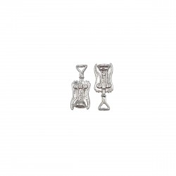 Μοτίφ Αλουμινίου 27x11mm (4 τεμ) - Ασημί