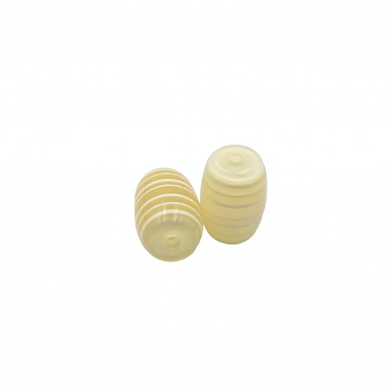 Χάντρες Ακρυλικές 28x19mm (8 τεμ) - Μπεζ