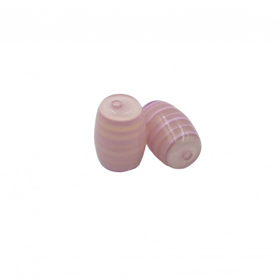 Χάντρες Ακρυλικές 28x19mm (8 τεμ) - Μωβ