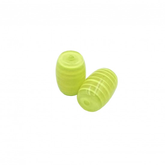 Χάντρες Ακρυλικές 28x19mm (8 τεμ) - Κίτρινο