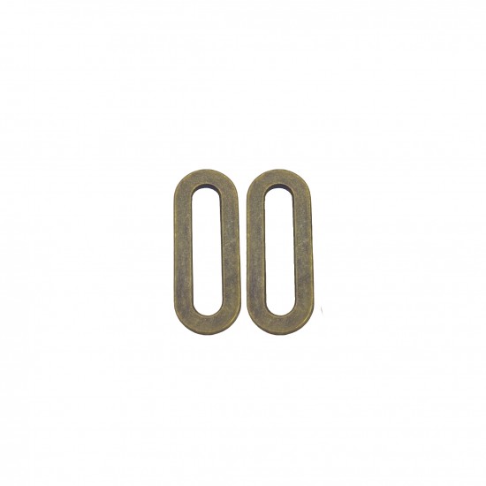 Σύνδεσμοι Μεταλλικοί 36x14mm (6 τεμ) - Μπρονζέ