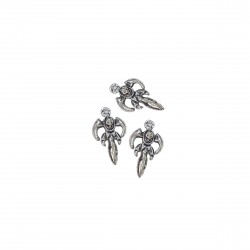 Μοτίφ Αλουμινίου 24x14mm (4 τεμ) - Ασημί