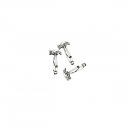 Μοτίφ Αλουμινίου 27x17mm (4 τεμ) - Ασημί