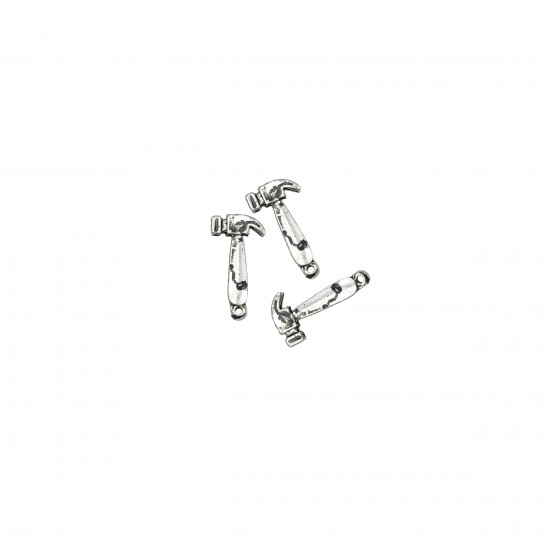 Μοτίφ Αλουμινίου 27x17mm (4 τεμ) - Ασημί