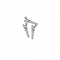 Μοτίφ Αλουμινίου 28x4mm (4 τεμ) - Ασημί