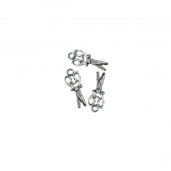 Μοτίφ Αλουμινίου 28x13mm (4 τεμ) - Ασημί