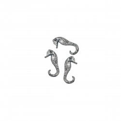 Μοτίφ Αλουμινίου 27x12mm (4 τεμ) - Ασημί