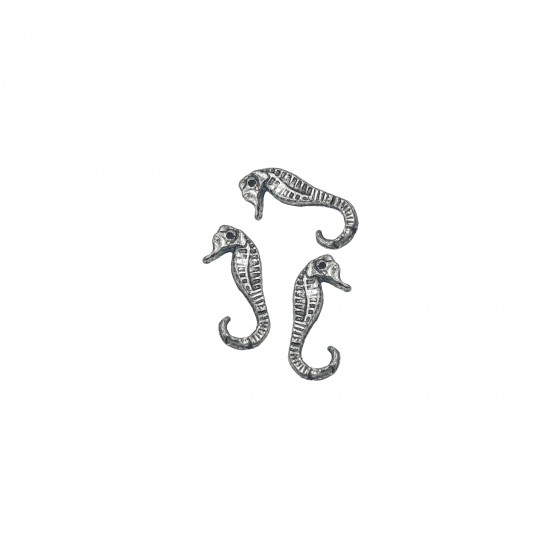 Μοτίφ Αλουμινίου 27x12mm (4 τεμ) - Ασημί