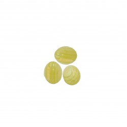 Χάντρες Ακρυλικές 12x10mm (12 τεμ) - Κίτρινο