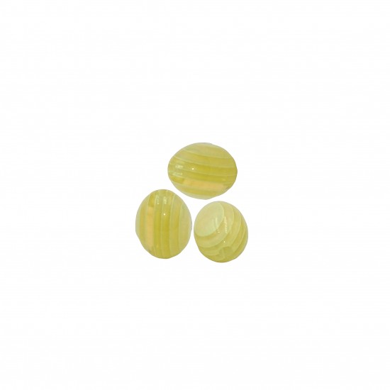 Χάντρες Ακρυλικές 12x10mm (12 τεμ) - Κίτρινο