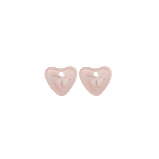 Μοτίφ Ακρυλικά 13x14mm (6 τεμ) - Ροζ