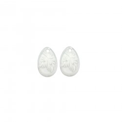 Μοτίφ Ακρυλικά 17x11mm (6 τεμ) - Μπεζ