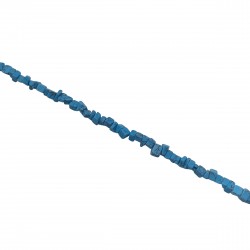Chips Ημιπολύτιμες 2~5mm (Κορδόνι 250 χάντρες) - Τυρκουάζ
