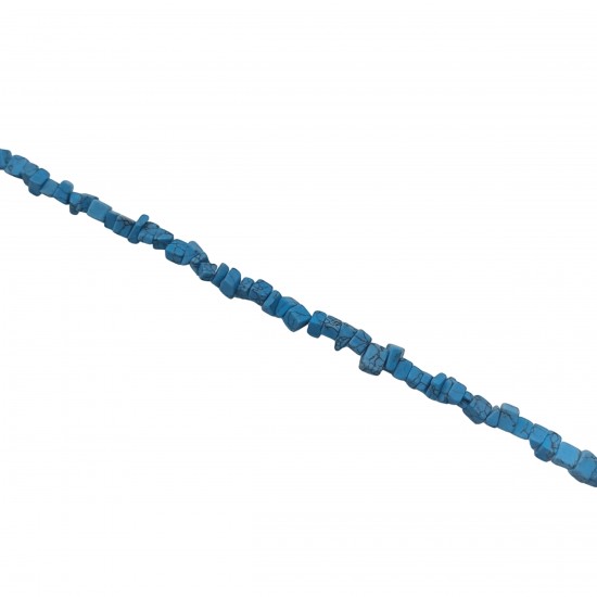 Chips Ημιπολύτιμες 2~5mm (Κορδόνι 250 χάντρες) - Τυρκουάζ