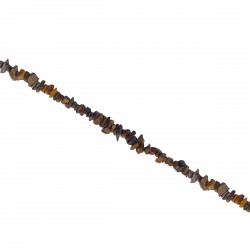 Chips Ημιπολύτιμες 2~5mm (Κορδόνι 250 χάντρες) - Καφέ