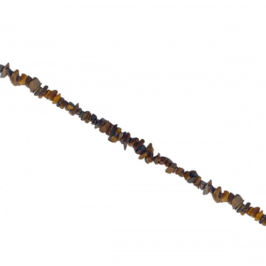 Chips Ημιπολύτιμες 2~5mm (Κορδόνι 250 χάντρες) - Καφέ