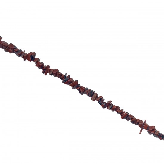 Chips Ημιπολύτιμες 2~5mm (Κορδόνι 250 χάντρες) - Καφέ Σκούρο