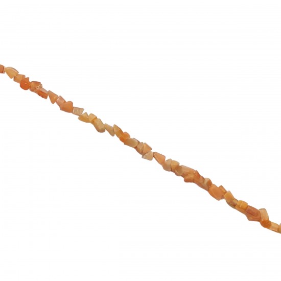 Chips Ημιπολύτιμες 2~5mm (1 κορδόνι) - Πορτοκαλί