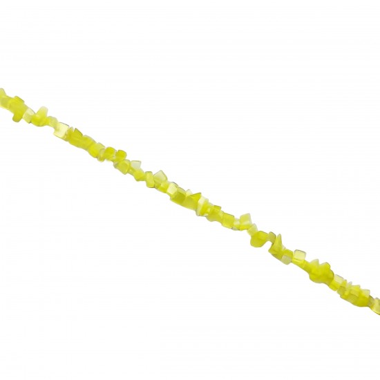 Chips Ημιπολύτιμες 2~5mm (1 κορδόνι) - Κίτρινο