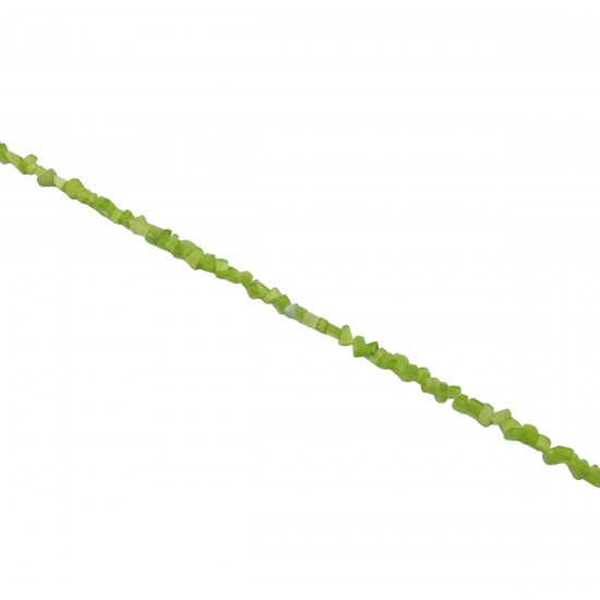 Chips Ημιπολύτιμες 2~5mm (1 κορδόνι) - Πράσινο Σκούρο
