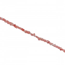 Chips Ημιπολύτιμες 2~5mm (Κορδόνι 300 χάντρες) - Ροζ