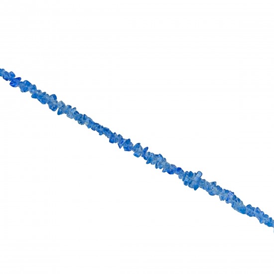 Chips Ημιπολύτιμες 2~5mm (1 κορδόνι) - Μπλε Ανοιχτό Chips Ημιπολύτιμες 2~5mm (1 κορδόνι) - Μπλε Ανοιχτό