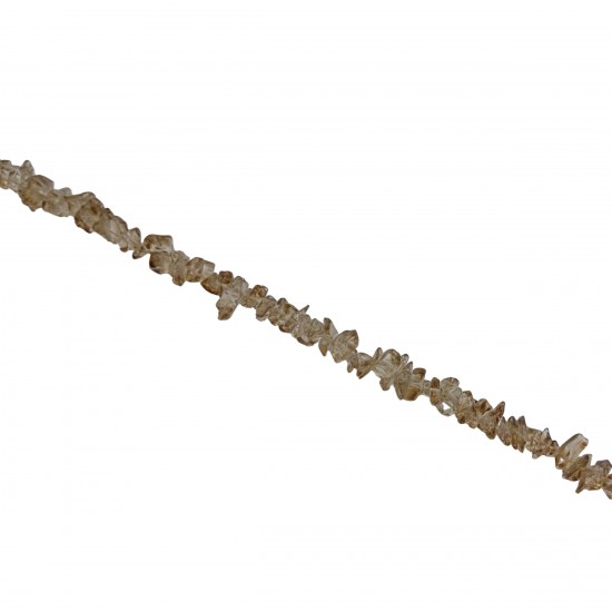 Chips Ημιπολύτιμες 2~5mm (1 κορδόνι) - Καφέ