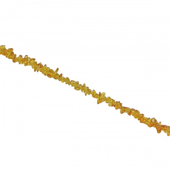 Chips Ημιπολύτιμες 2~5mm (1 κορδόνι) - Καφέ Ανοιχτό