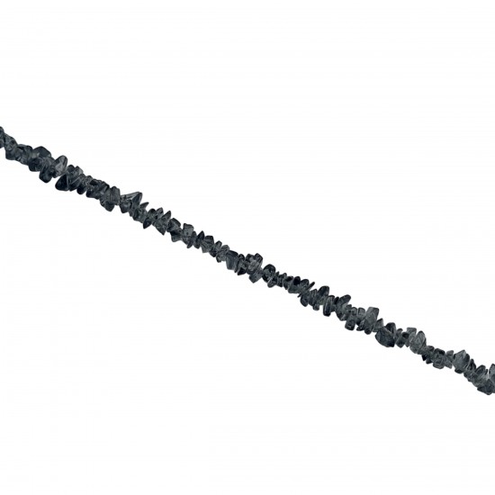 Chips Ημιπολύτιμες 2~5mm (1 κορδόνι) - Μαύρο