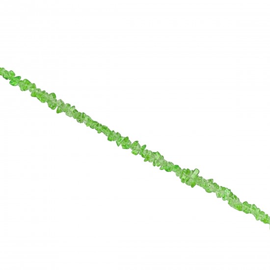 Chips Ημιπολύτιμες 2~5mm (1 κορδόνι) - Πράσινο Σκούρο