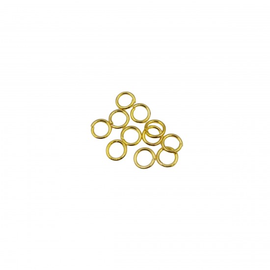 Κρικάκια Μεταλλικά 5mm (50 τεμ) - Χρυσό