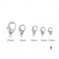 Κουμπώματα Μεταλλικά 12mm (20 τεμ) - Ασημί