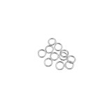 Κρικάκια Μεταλλικά 7mm (50 τεμ) - Ασημί